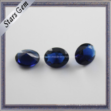 Noble Sapphire Oval Diamond Forme Perles de verre